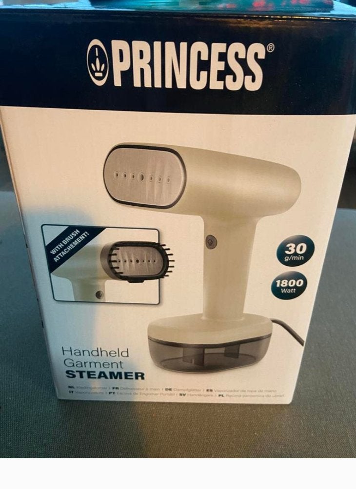 Princess Handheld Garment Steamer 1800W, Witgoed en Apparatuur, Ophalen, Zo goed als nieuw, Strijkijzer met snoer