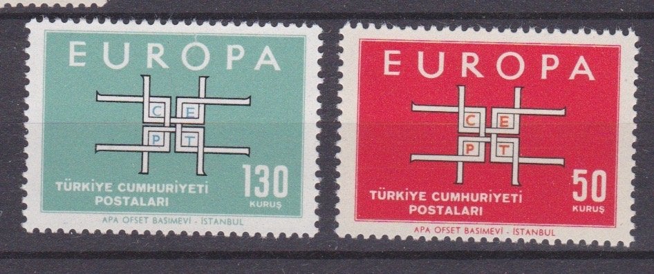 TSS Kavel 20015  Turkije Postfris  minr 1888-1889 Europa, Ophalen, Overige landen, Postfris