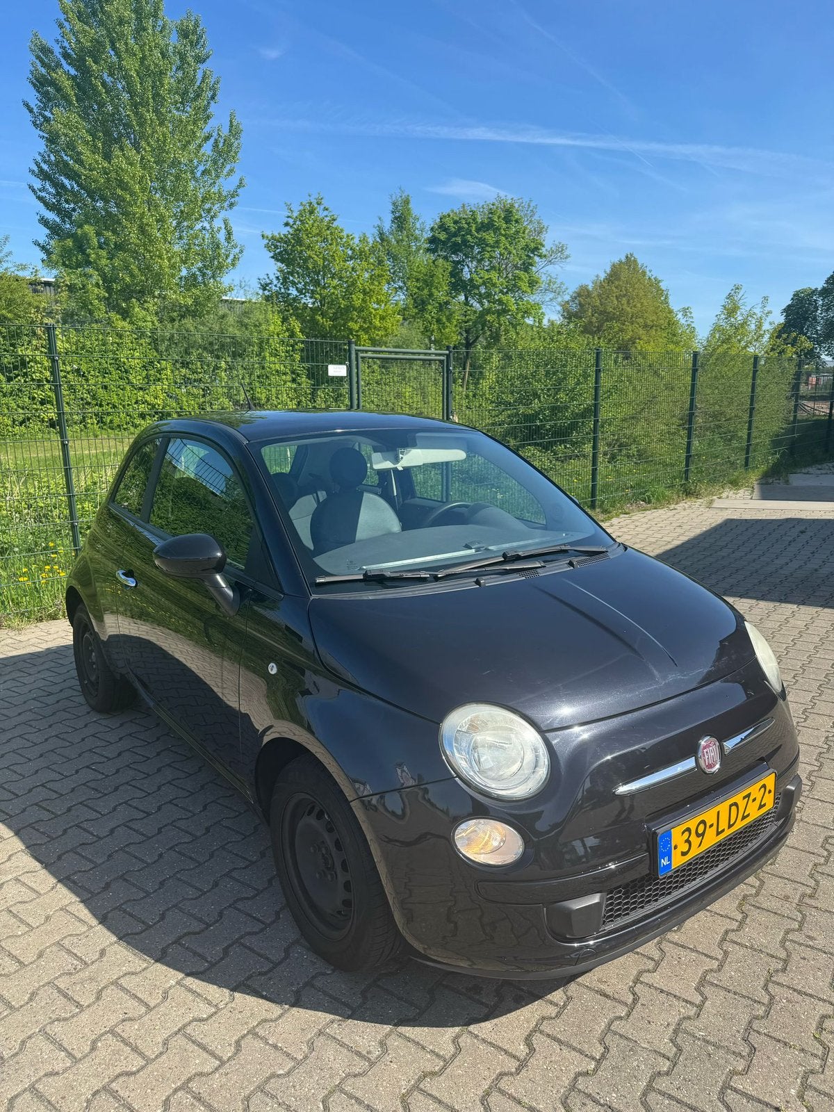 Fiat 500 1.2 AUTOMAAT Zwart 133.000KM, Zwart, Elektrische ramen, Zwart, Particulier