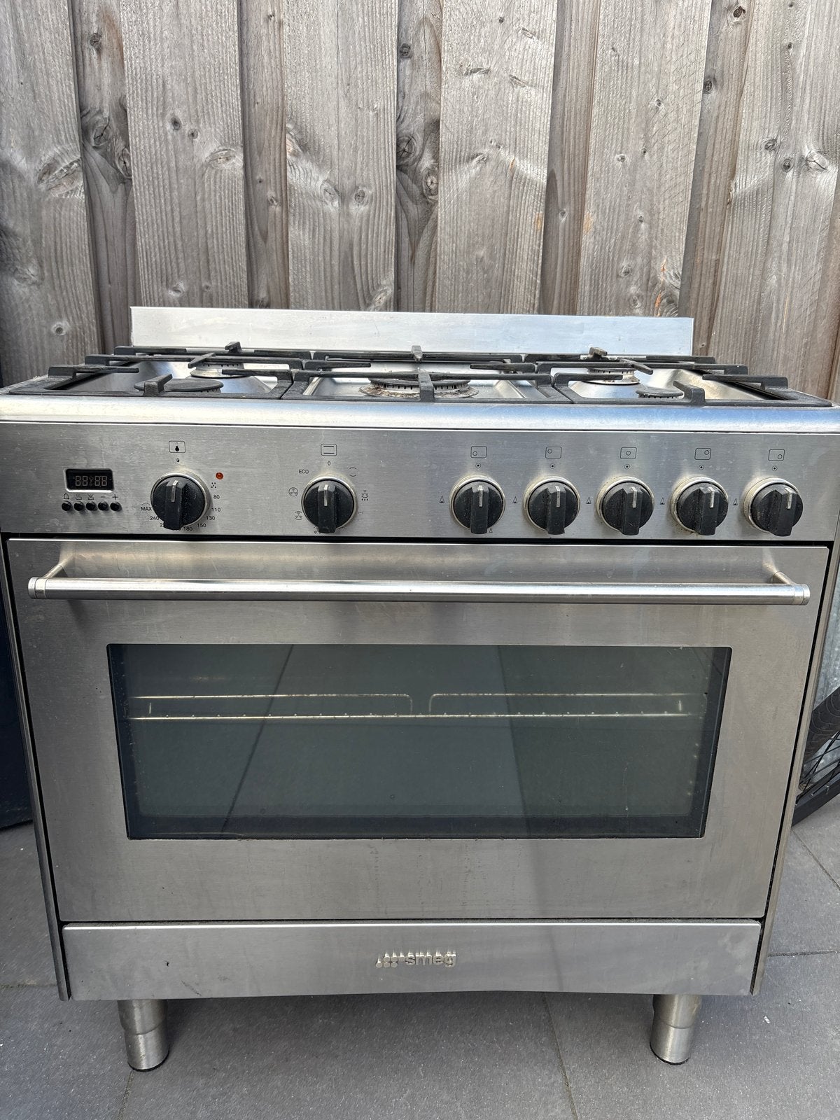 SMEG oven inclusief gasstel - Vrijstaand fornuis, Ophalen, Gebruikt, Smeg, Oven