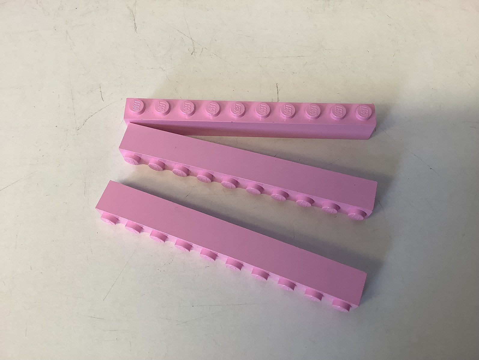 Lego steen 1x10 licht roze, Ophalen of Verzenden, Gebruikt, Losse stenen, Lego