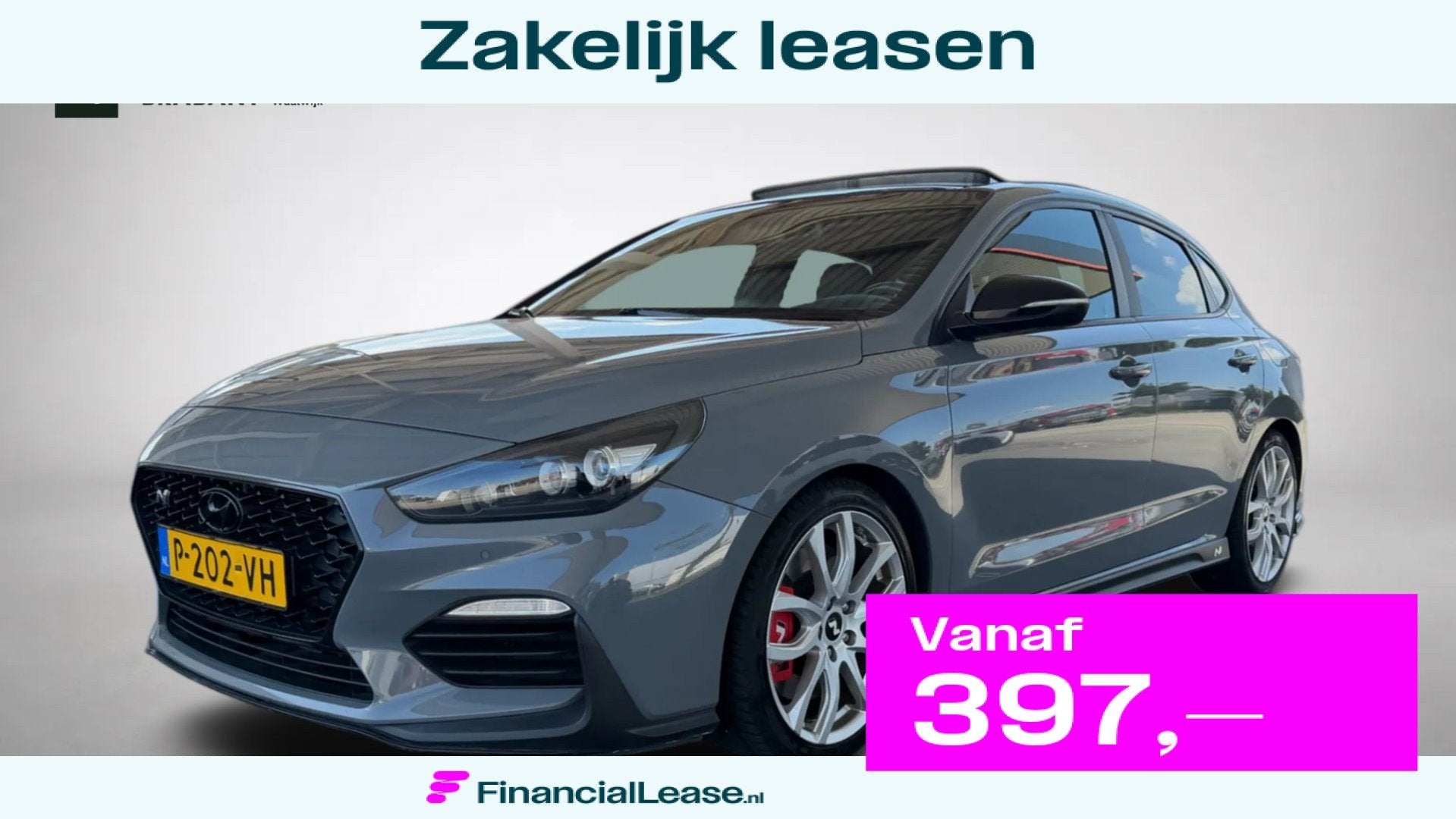 Hyundai I30 Fastback 2.0 T-GDI N2 (Perfect ondH, Panorama, T, 1998 cc, Verwarmde buitenspiegels, 4 cilinders, 700 kg