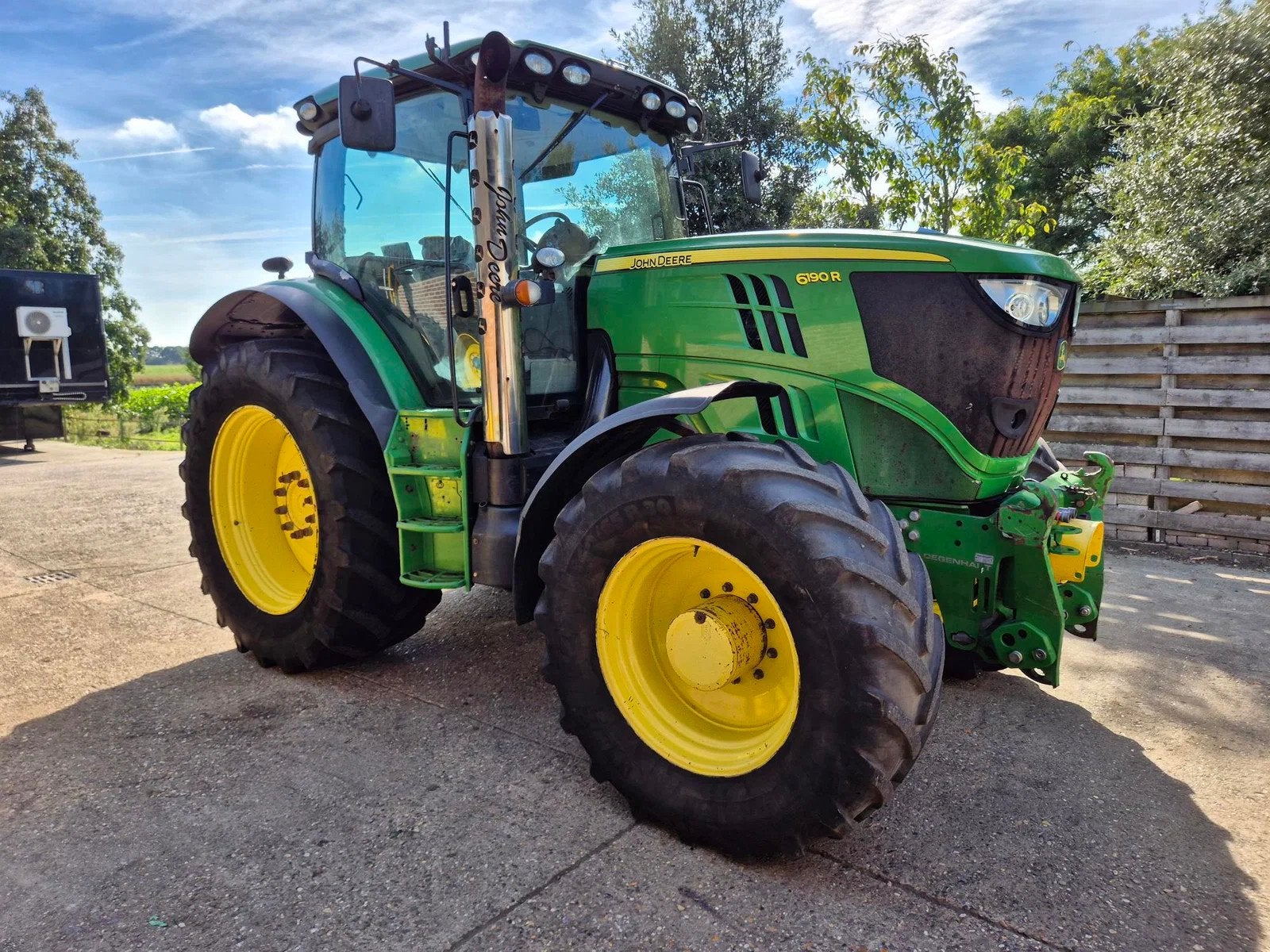 John Deere 6190R met Fronthef+PTO (bj 2012), Gebruikt, Meer dan 160 Pk, John Deere, 7500 tot 10000