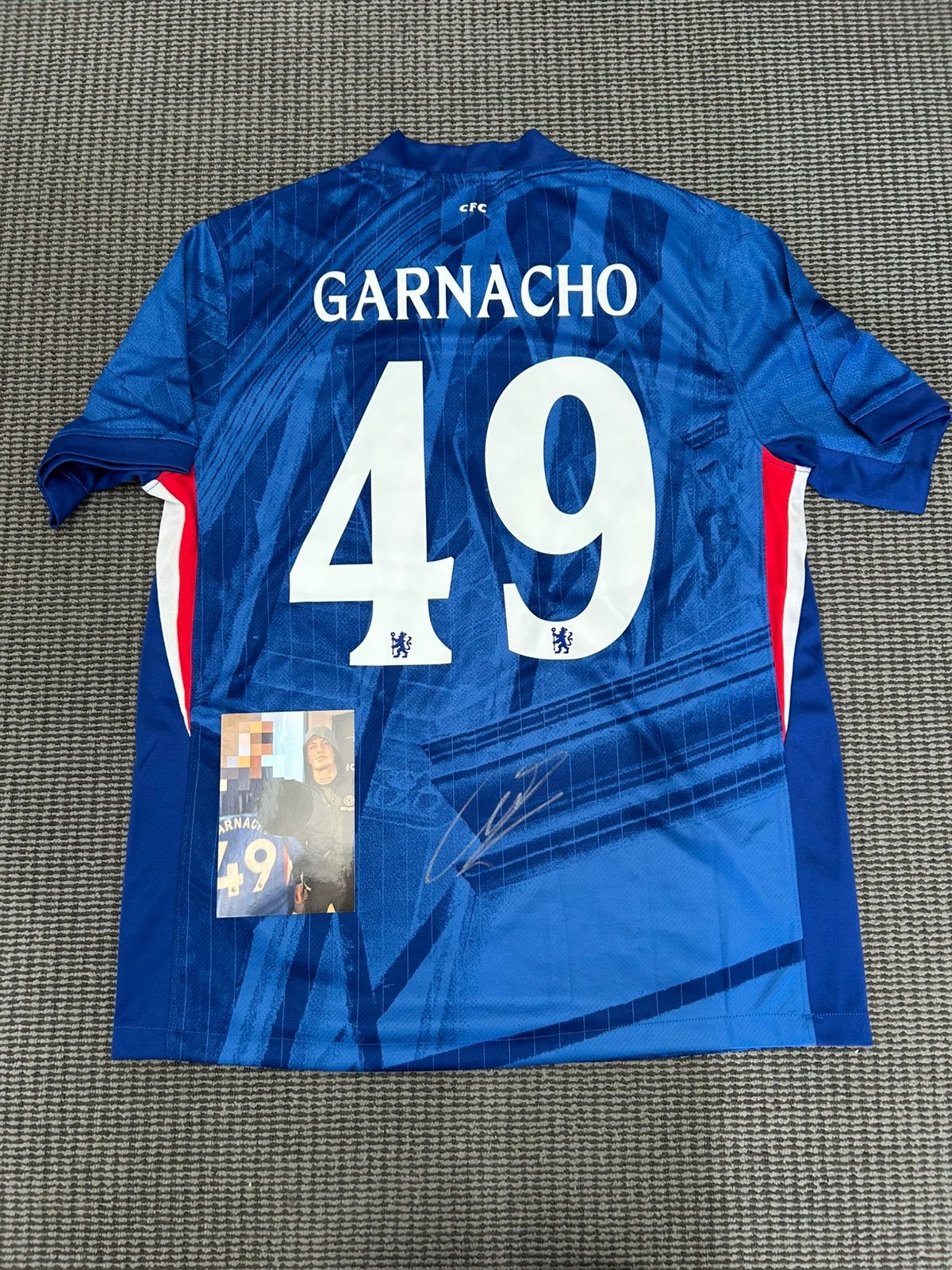 Gesigneerd shirt Alejandro Garnacho, Chelsea, Ophalen of Verzenden, Nieuw, Buitenlandse clubs, Shirt
