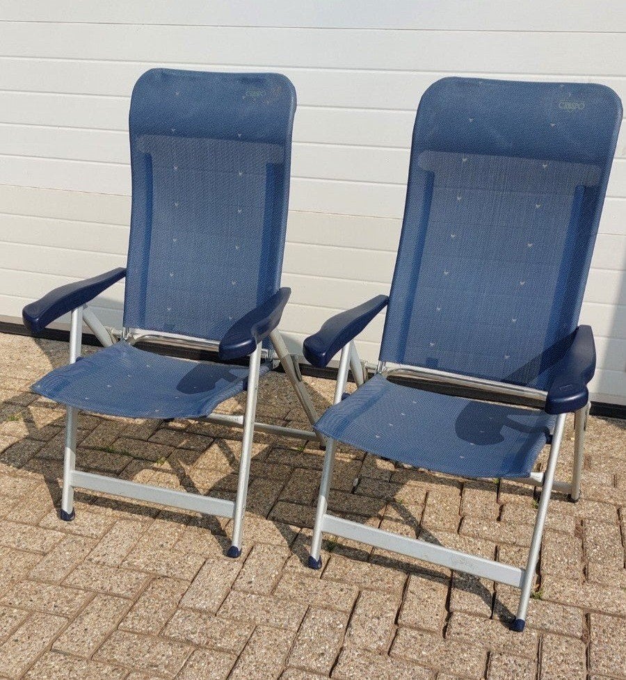 2 Crespo Campingstoelen, Ophalen, Gebruikt, Campingstoel