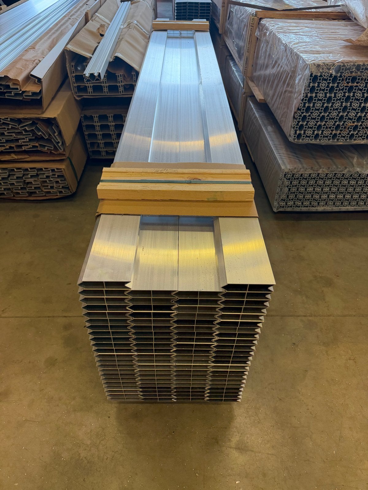 Huifplanken / stapelbare aluminium profielen 290 cm, Ophalen, Gebruikt