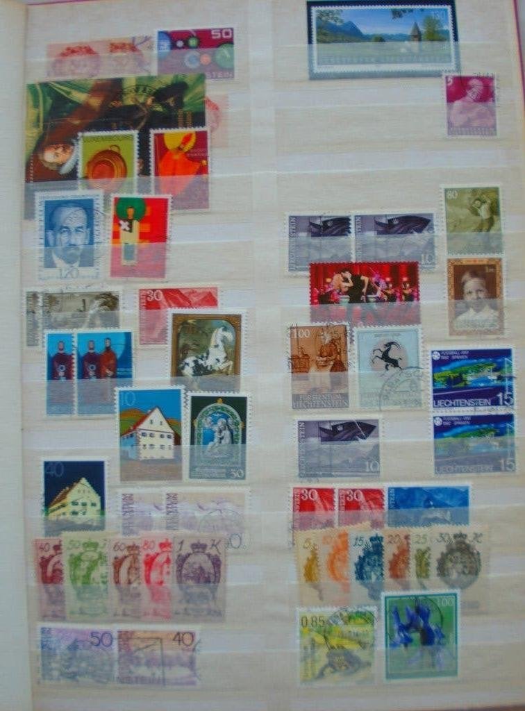 Liechtenstein, Monaco Luxemburg San Marino, Vaticaan, Postzegels en Munten, Postzegels | Volle albums en Verzamelingen, Ophalen of Verzenden