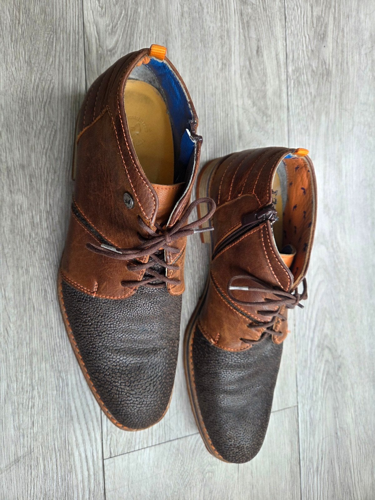 A fish named fred  Schoenen Maat 42, Kleding | Heren, Schoenen, Bruin, Ophalen of Verzenden, Zo goed als nieuw, A fish named Fred