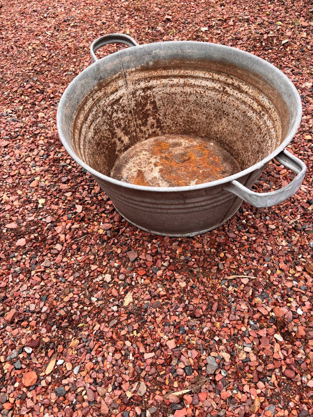 Zinken was bak als tuin decoratie, Gebruikt, Minder dan 30 cm, Minder dan 60 cm, Rond