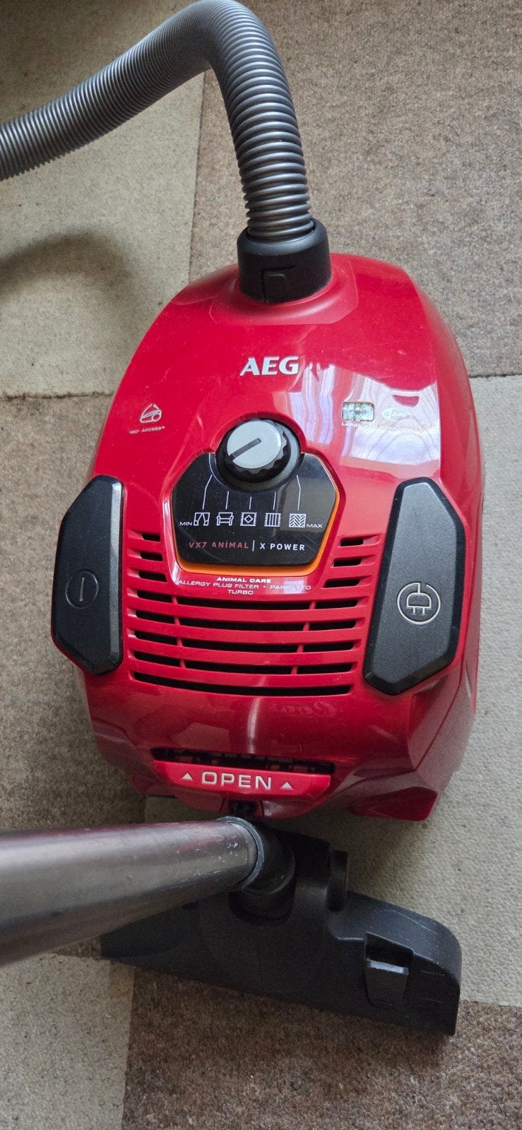 AEG VX7 stofzuiger, Ophalen