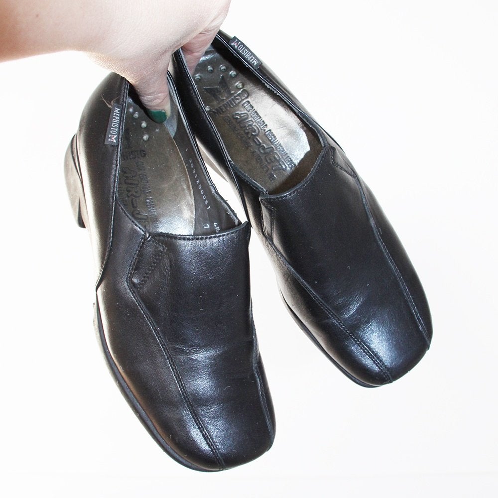 Zeer Mooie Leren Mephisto Schoenen s16 (Maat 4½/37½) € 70,-, Mephisto, Ophalen of Verzenden, Zo goed als nieuw, Instappers