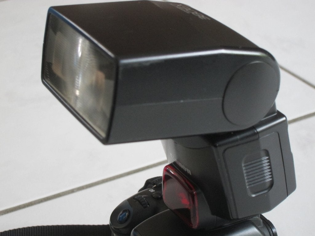 Canon Speedlite elektronische flitser voor canon cameras, Ophalen, Canon, Kantelbaar, Flitslamp