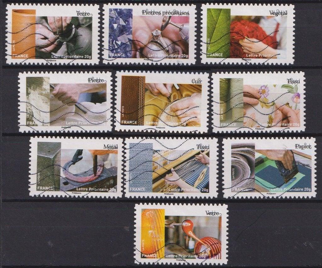 Frankrijk 2015 Kunst en Materie Prio, Verzenden, Gestempeld, Overige thema's