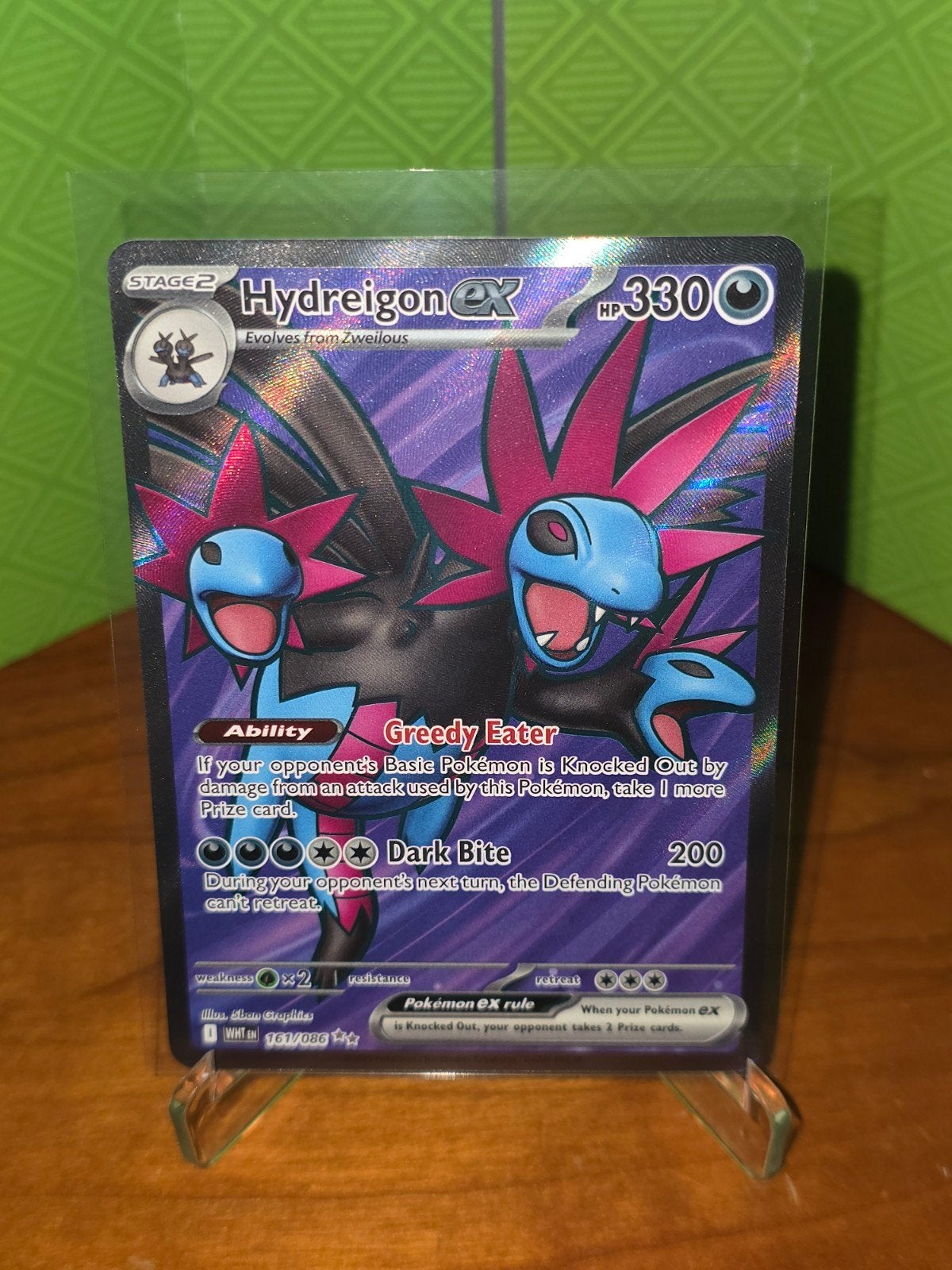 Hydreigon Ex 161 Pokemon White Flare WHT, Ophalen of Verzenden, Zo goed als nieuw, Losse kaart