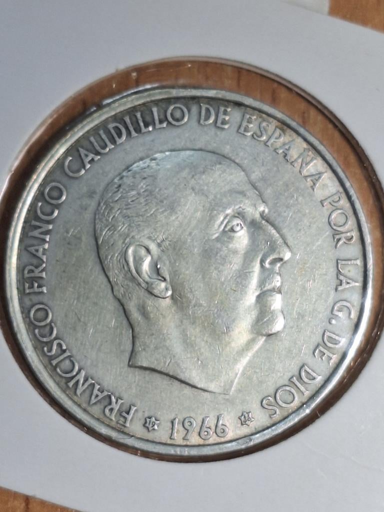 SPANJE 100 pesetas 1966 (#196), Ophalen of Verzenden, Overige landen, Losse munt, Zilver