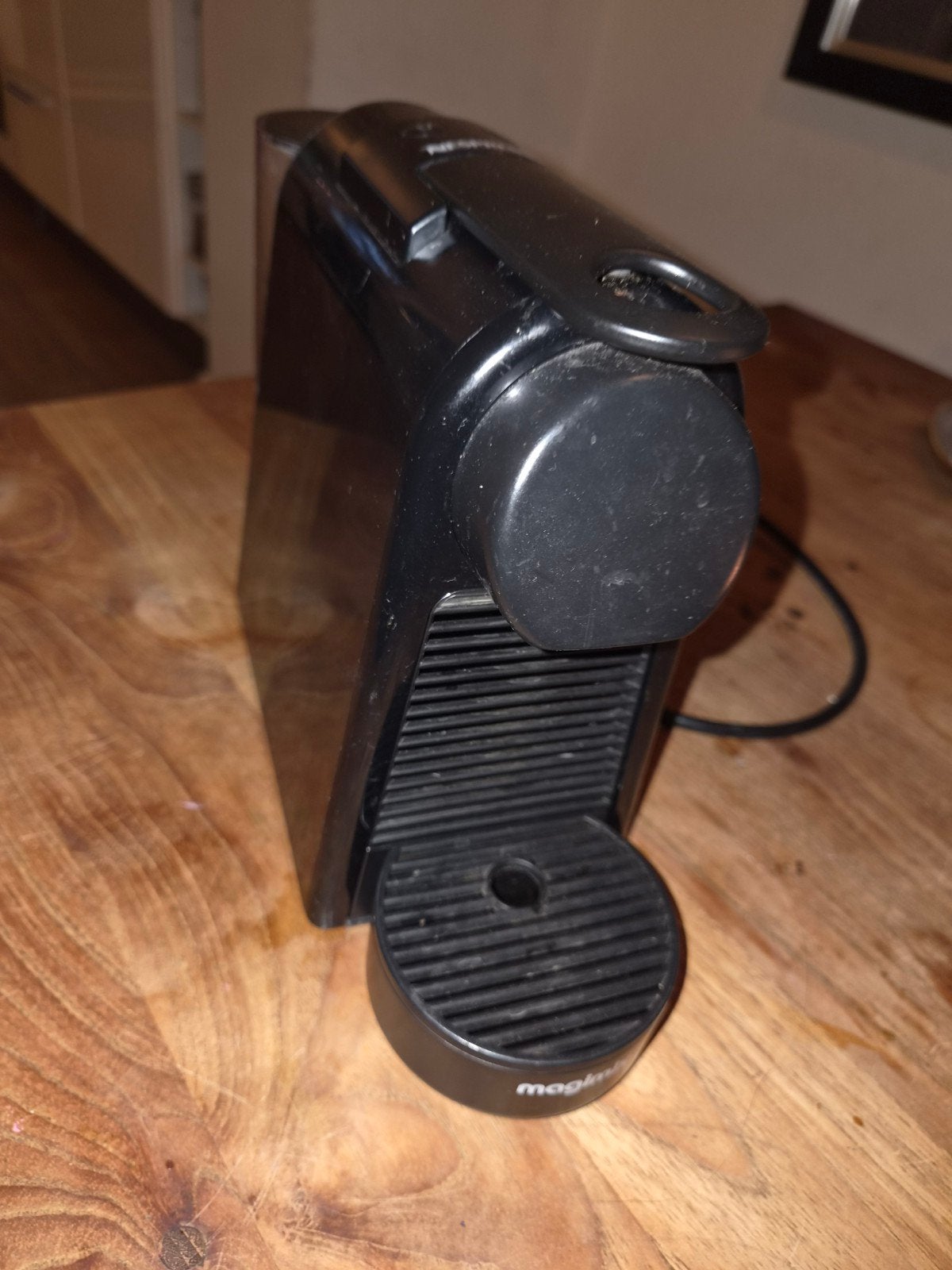 Nespresso Magimix Inissia met extra cups, Ophalen, Koffiepads en cups, Gebruikt, Espresso apparaat