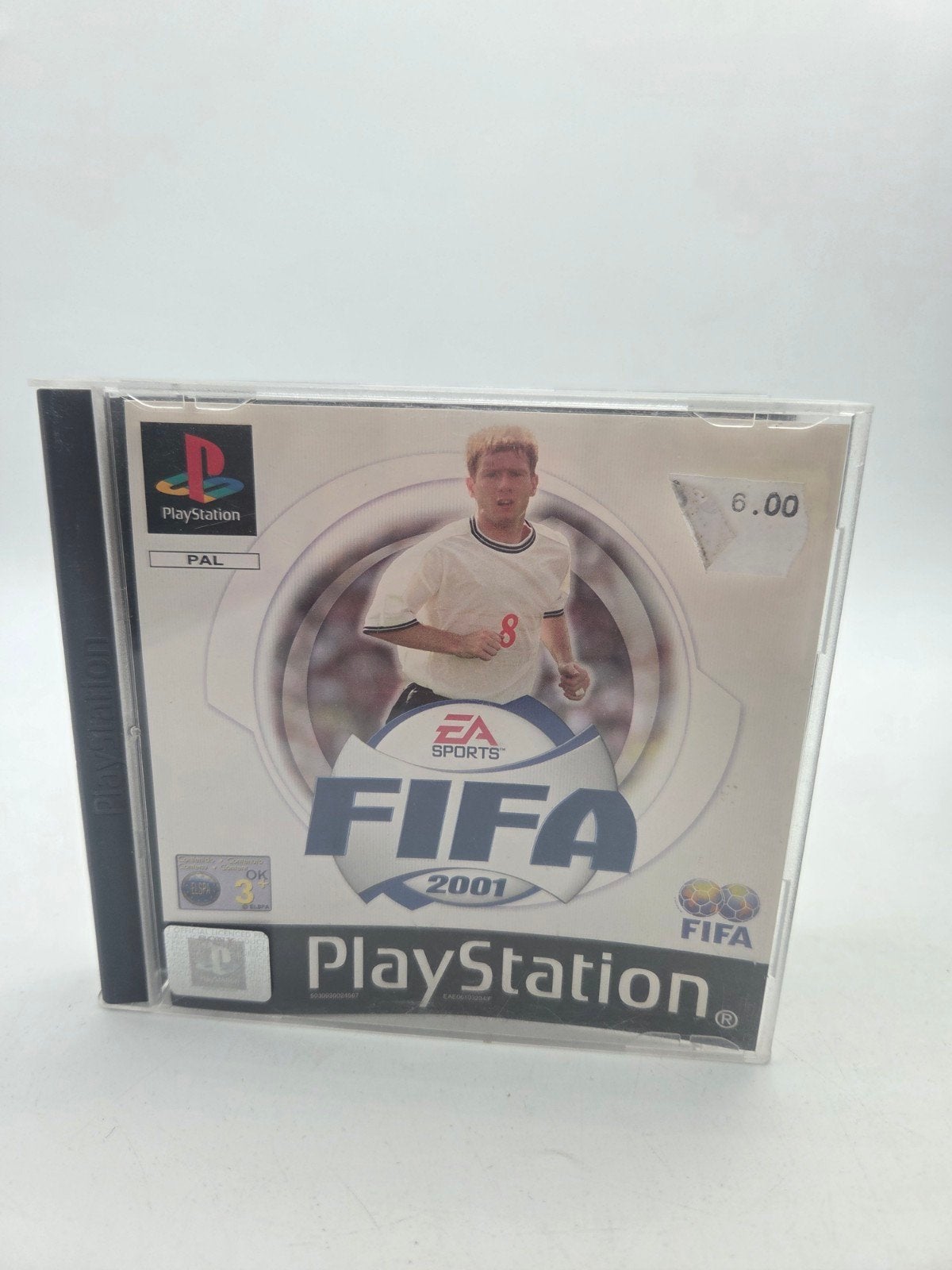 FIFA 2001 PlayStation 1 PS1 voetbalspel, Gebruikt, Electronic Arts, Electronic Arts Inc., 209 Redwood Shores Pkwy, Redwood City, CA 94065, USA
