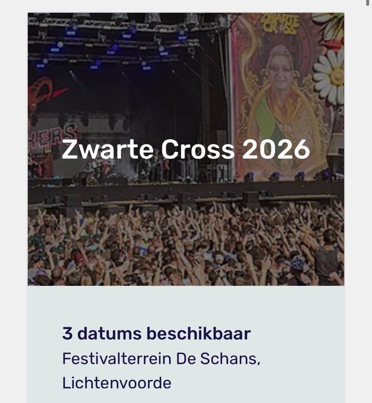 Festival tickets, Twee personen