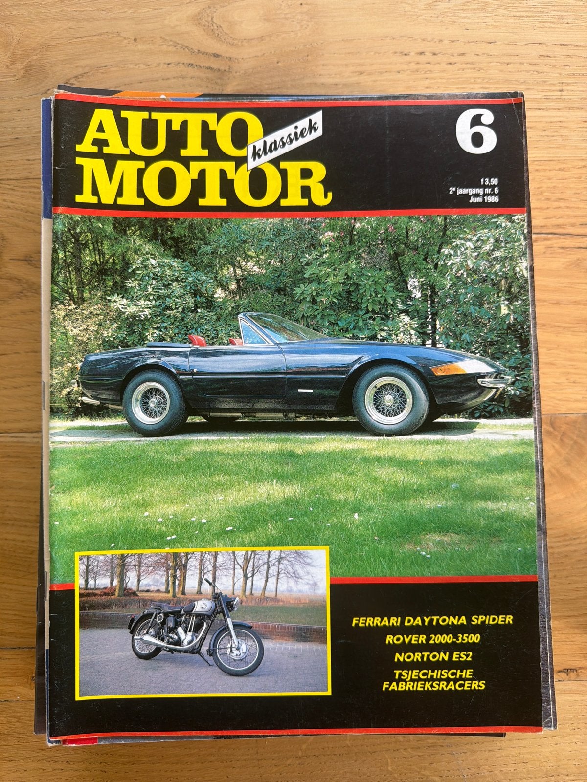 Auto Motor Klassiek Juni 1986 - Ferrari, Rover, Norton, Verzenden, Gelezen, Ferrari