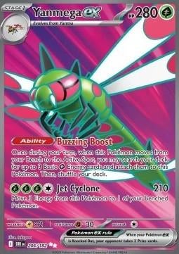 YANMEGA EX 206/182 - DESTINED RIVALS, Ophalen of Verzenden, Nieuw, Losse kaart, Foil