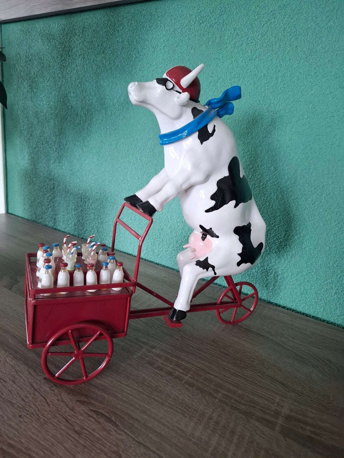 Cow Parade Koe "Ode aan de melkboer" - 35 cm, Verzamelen, Ophalen, Gebruikt, Boerderijdier, Beeldje of Figuurtje