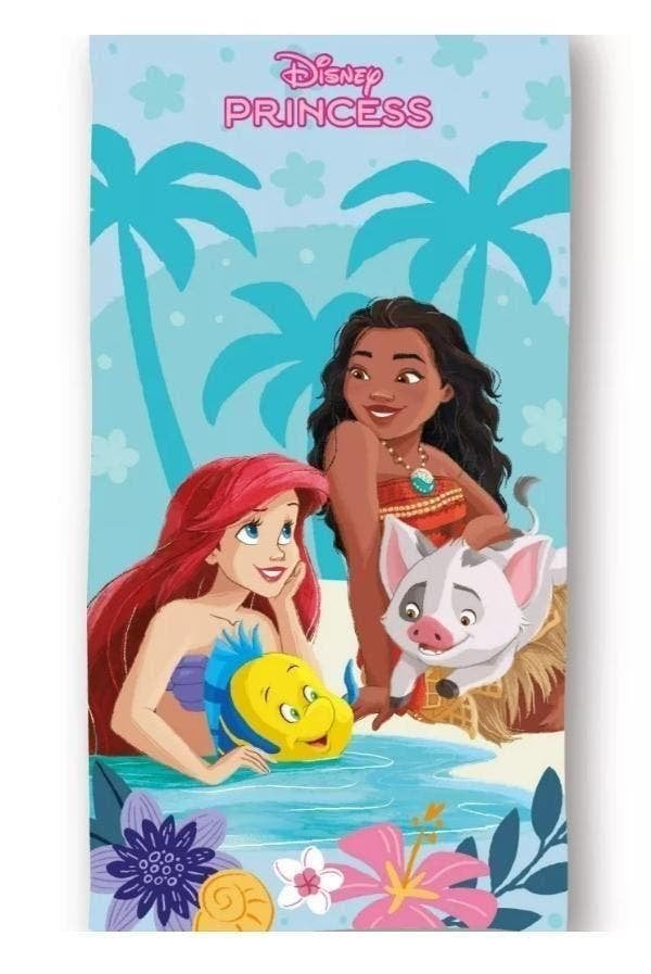 Disney Princess Badlaken Ariel en Vaiana - Sneldrogend, Disney, Meisje, One size, Nieuw