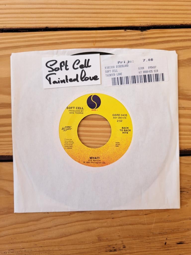 Vinyl Single Soft Cell tainted love, Cd's en Dvd's, Vinyl Singles, Ophalen of Verzenden, Zo goed als nieuw, Pop, Single