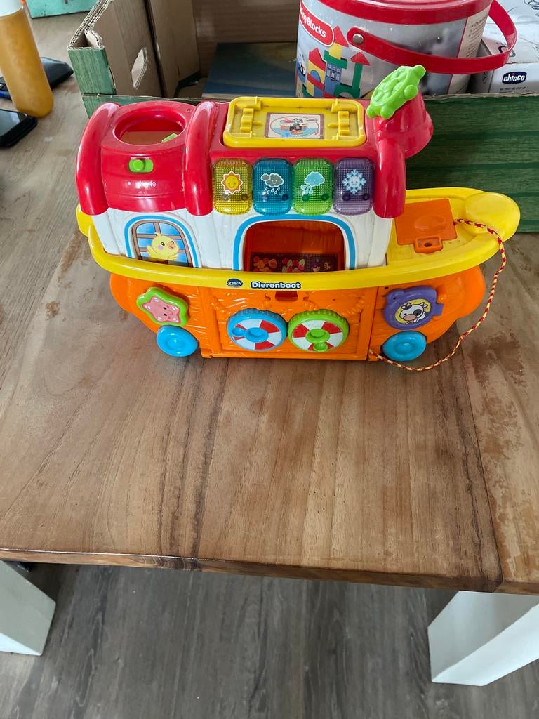 VTech Dierenboot met geluid en licht, Ophalen of Verzenden, Gebruikt, Overige typen, Met licht