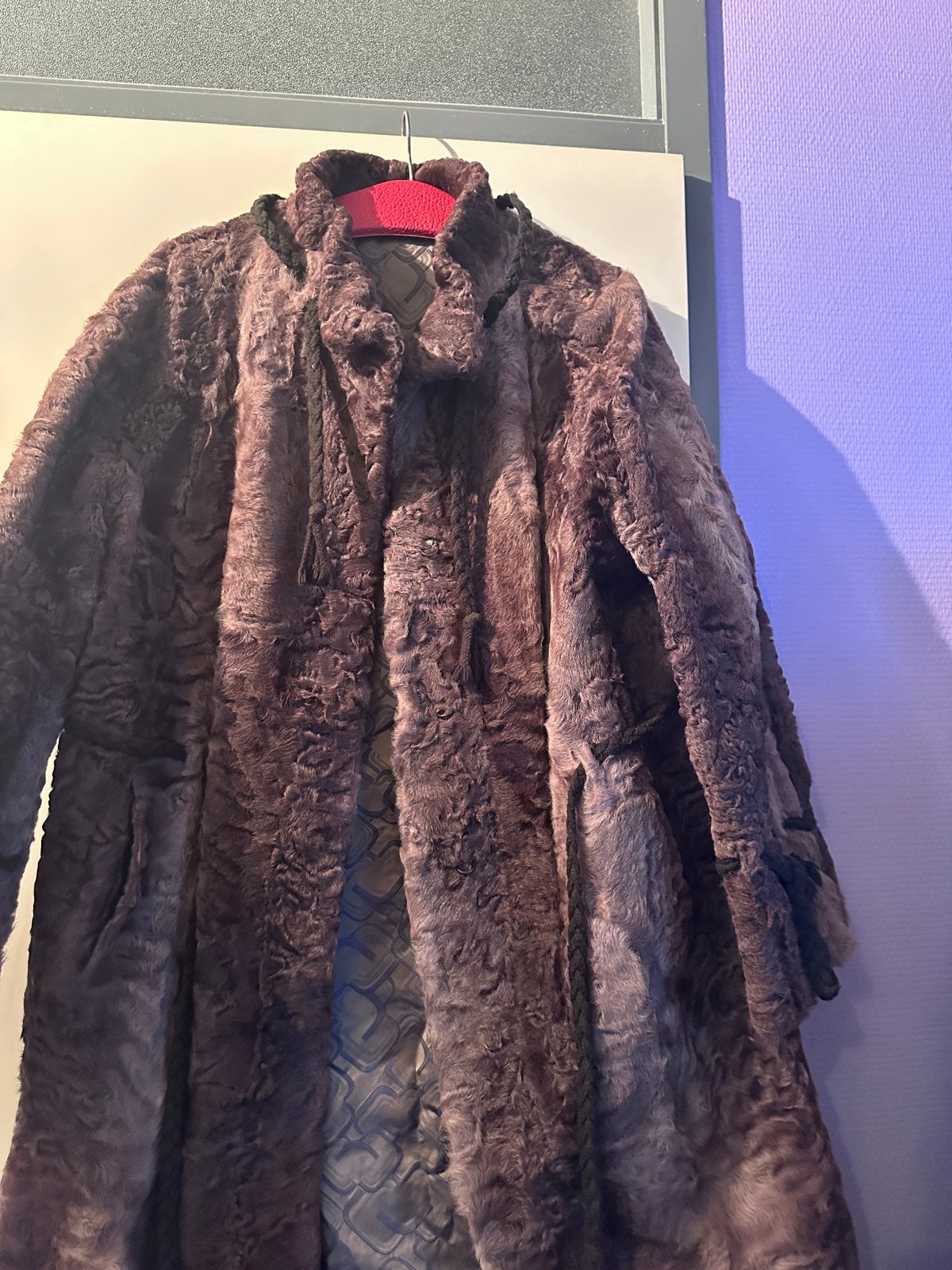 Vintage bruine bontjas, maat M/L, Ophalen of Verzenden, Gedragen, Maat 38/40 (M), Bruin