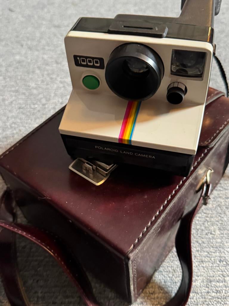 Polaroid 1000 Land Camera met tas en boekje - Getest, Audio, Tv en Foto, Fotocamera's Analoog, Gebruikt, Polaroid, Ophalen