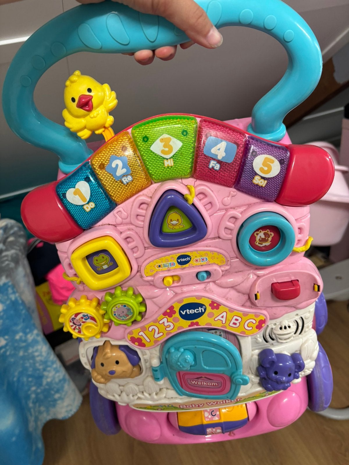 Vtech loop karretje, Ophalen, Zo goed als nieuw, 6 maanden tot 2 jaar