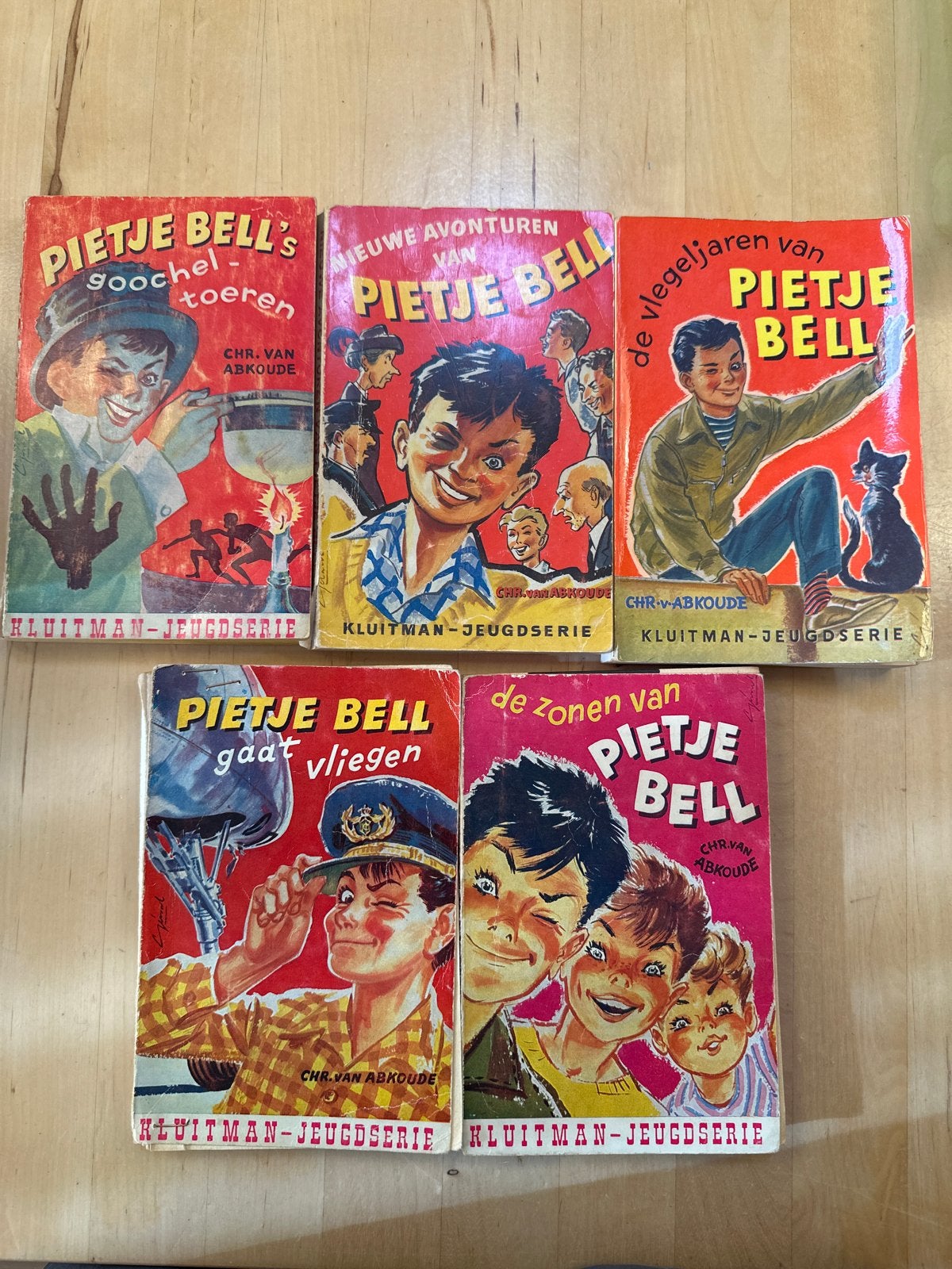 Pietje Bell Boeken - 5-delige Kluiman Jeugdserie, Ophalen of Verzenden, Gelezen, Fictie algemeen