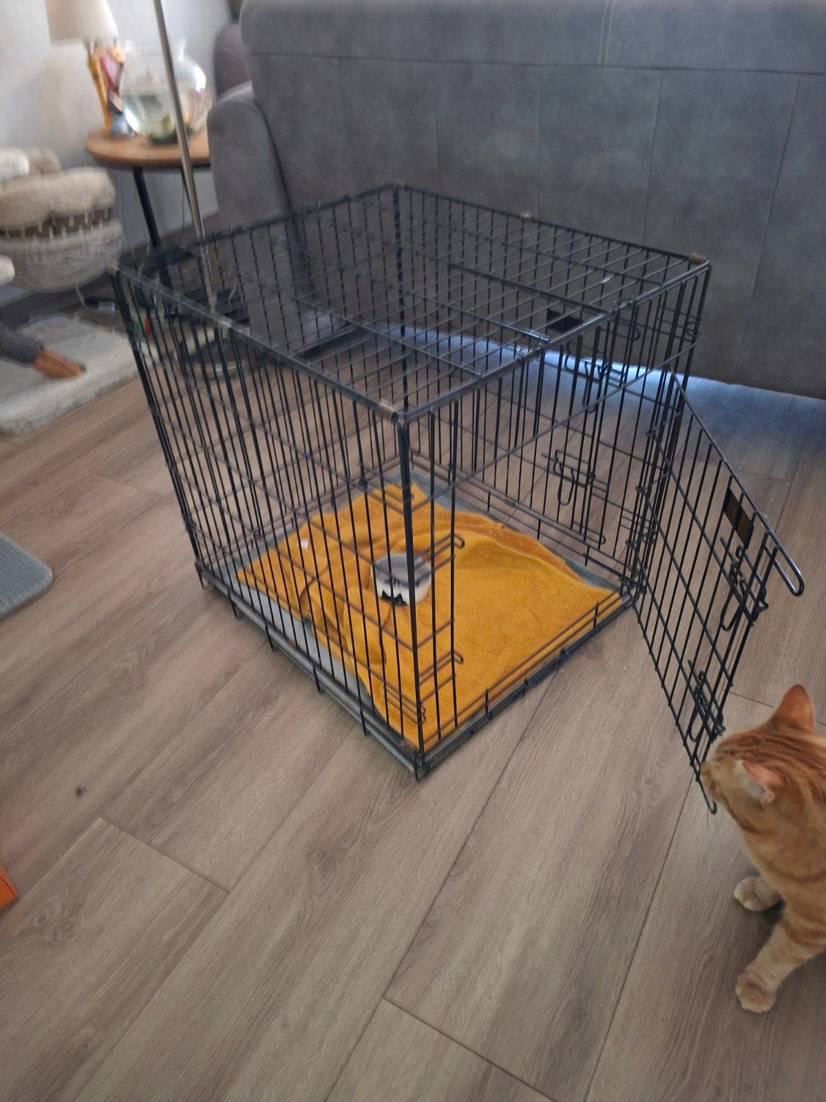 Honden / katten bench, Dieren en Toebehoren, Hondenhokken, Ophalen of Verzenden, Zo goed als nieuw, Minder dan 75 cm, Minder dan 65 cm