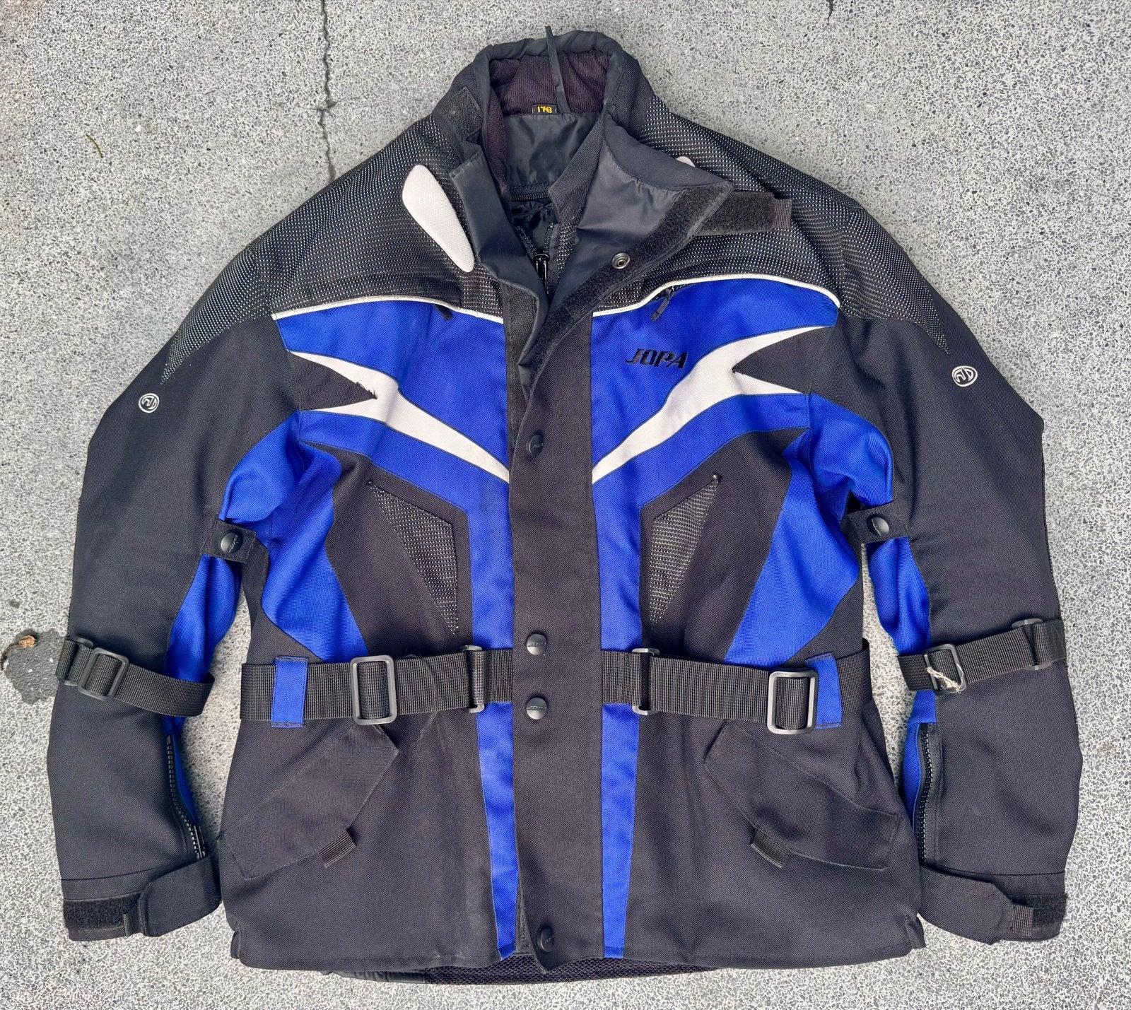 Motorjack maat 176 met bescherming, Motoren, Ophalen, Tweedehands, Heren, Jas | textiel
