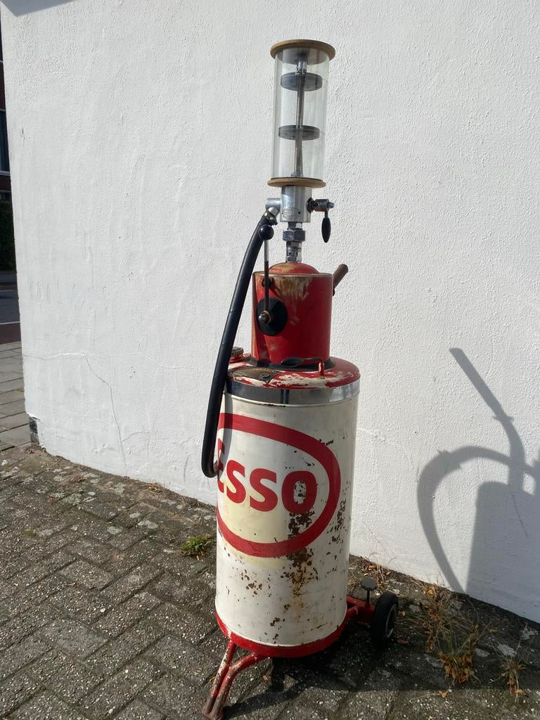 Bereila Esso tweetakt pomp 1963 - Mancave decoratie, Ophalen, Gebruikt, Overige typen