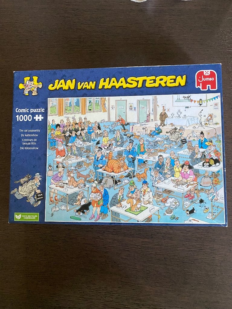 Jan van Haasteren “De kattenshow”, Ophalen, 500 t/m 1500 stukjes, Zo goed als nieuw, Legpuzzel