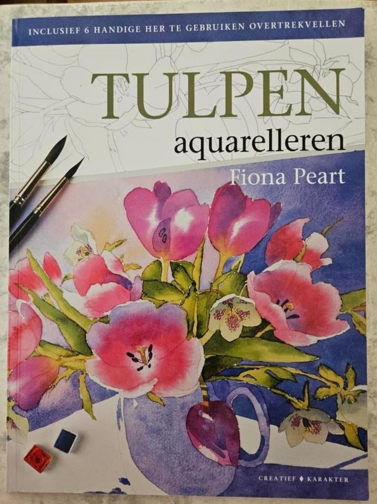 Tulpen Aquarelleren – Fiona Peart, Ophalen of Verzenden, Zo goed als nieuw, Tekenen en Schilderen