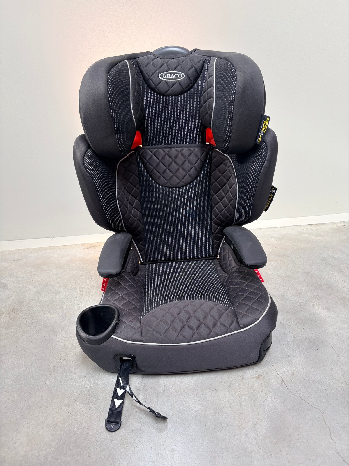 Graco autostoel - Zwart - Zo goed als nieuw, Autogordel, 15 t/m 36 kg, Verstelbare rugleuning, Ophalen of Verzenden