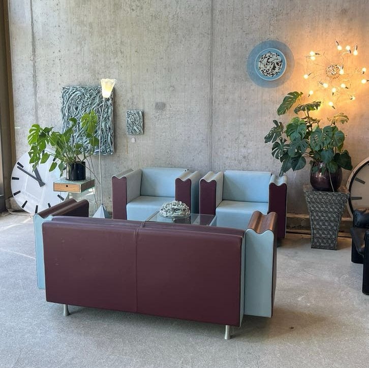 Bankstel van Moroso, Italy, Ross Lovegrove 1993, Huis en Inrichting, Banken | Bankstellen, Ophalen, 75 tot 100 cm, Zo goed als nieuw