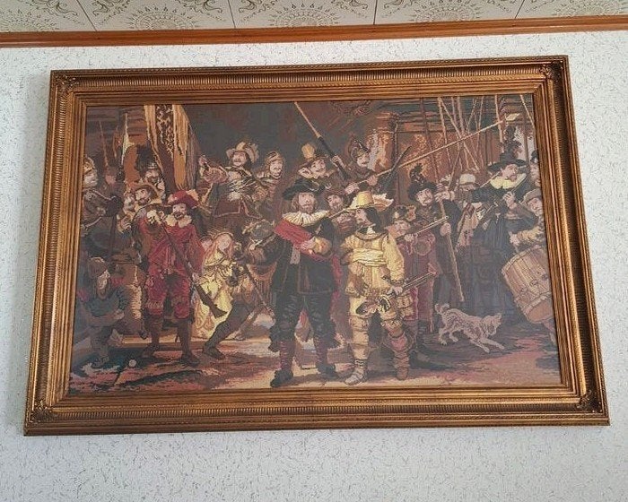 De Nachtwacht geborduurd schilderij - Klassiek Meesterwerk, Ophalen