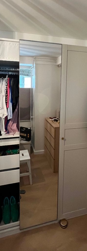 Spiegeldeur Ikea pax kast 50 x 229, Ophalen, 200 cm of meer, 50 tot 100 cm, Zo goed als nieuw