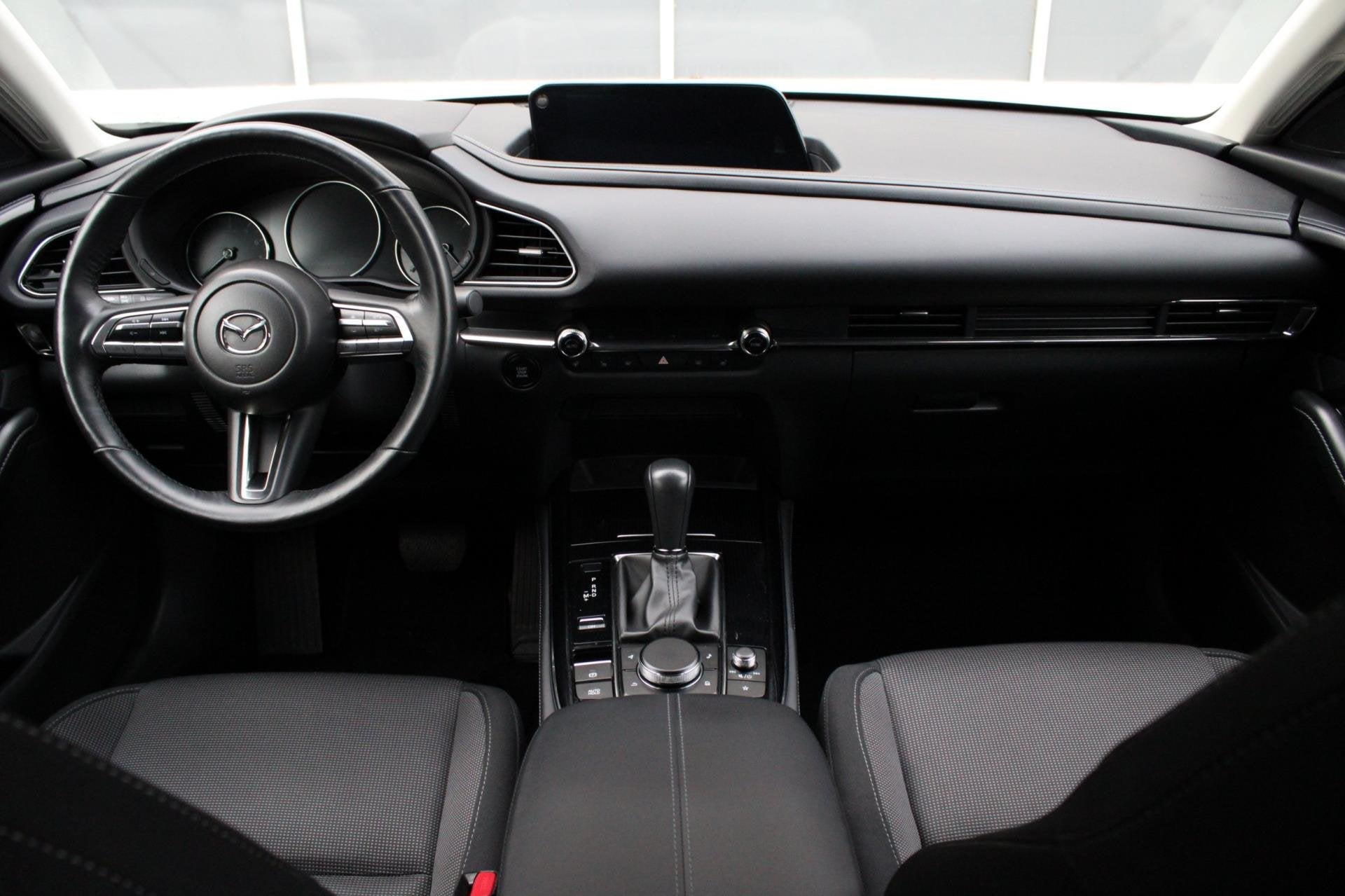 Mazda CX-30 2.0 e-SkyActiv-G M Hybrid Comfort, Auto's, Mazda, 1998 cc, Stof, Gebruikt, Zwart