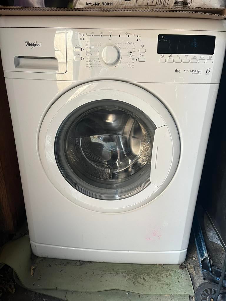 Wasmachine Whirlpool Primo 1406 UM, Ophalen, Gebruikt, Minder dan 1200 toeren, 85 tot 90 cm