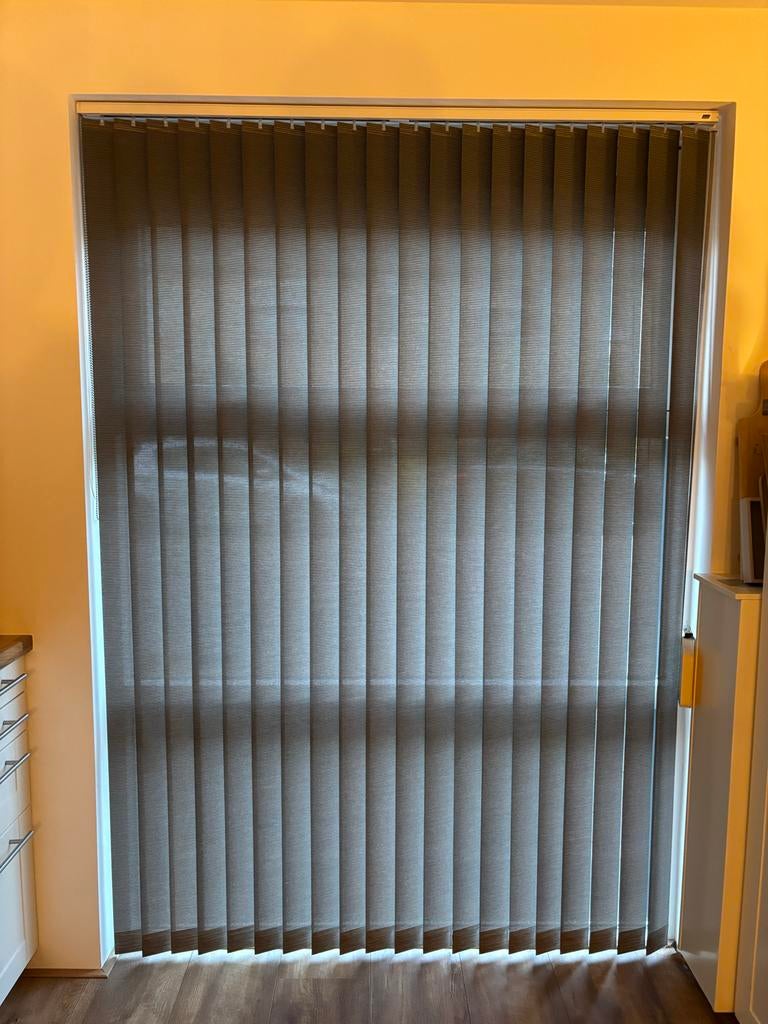 2x Luxaflex verticale lamellen 220x155 cm + extra, 200 cm of meer, 150 tot 200 cm, Ophalen of Verzenden, Zo goed als nieuw