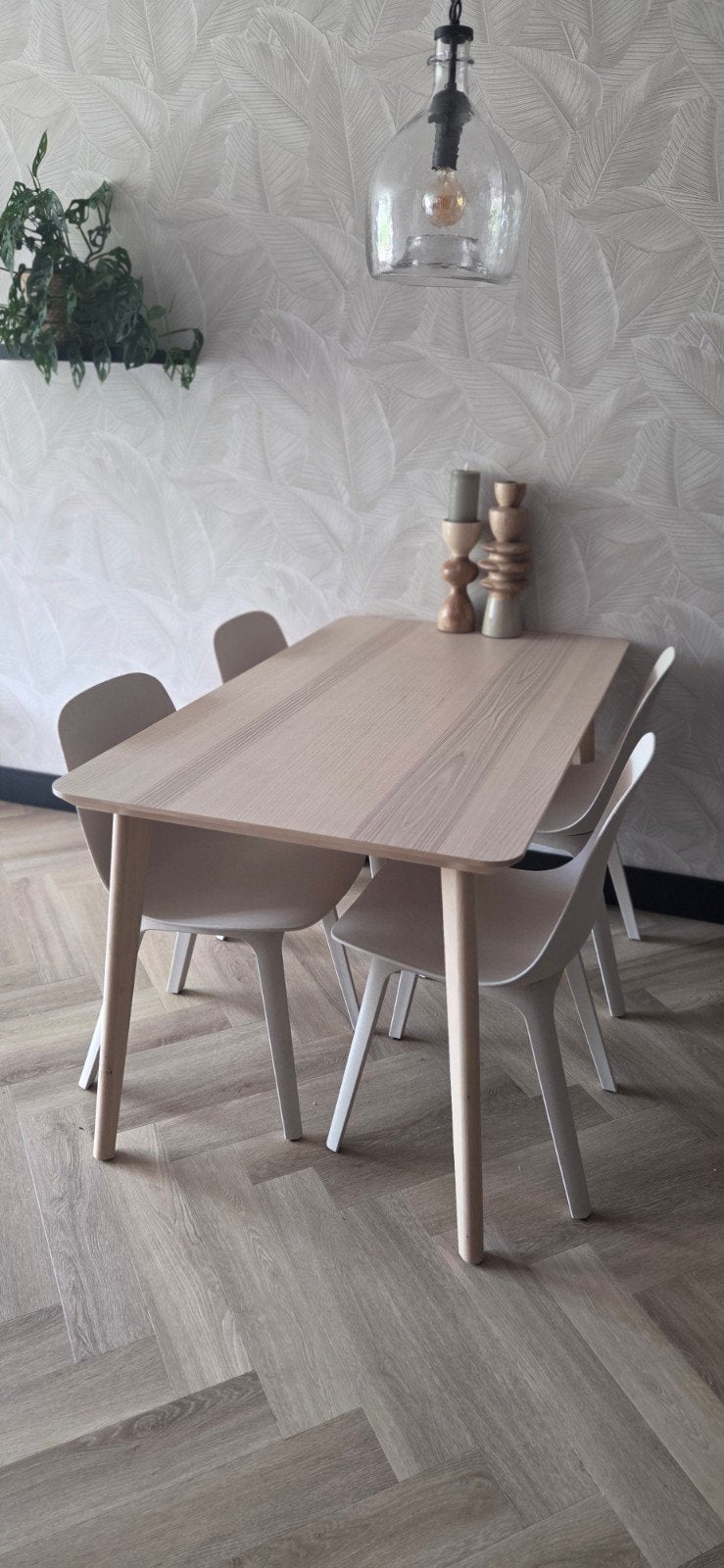 Lisabo eetkamertafel Ikea, Huis en Inrichting, Tafels | Eettafels, Ophalen, Overige materialen, 100 tot 150 cm, Vier personen