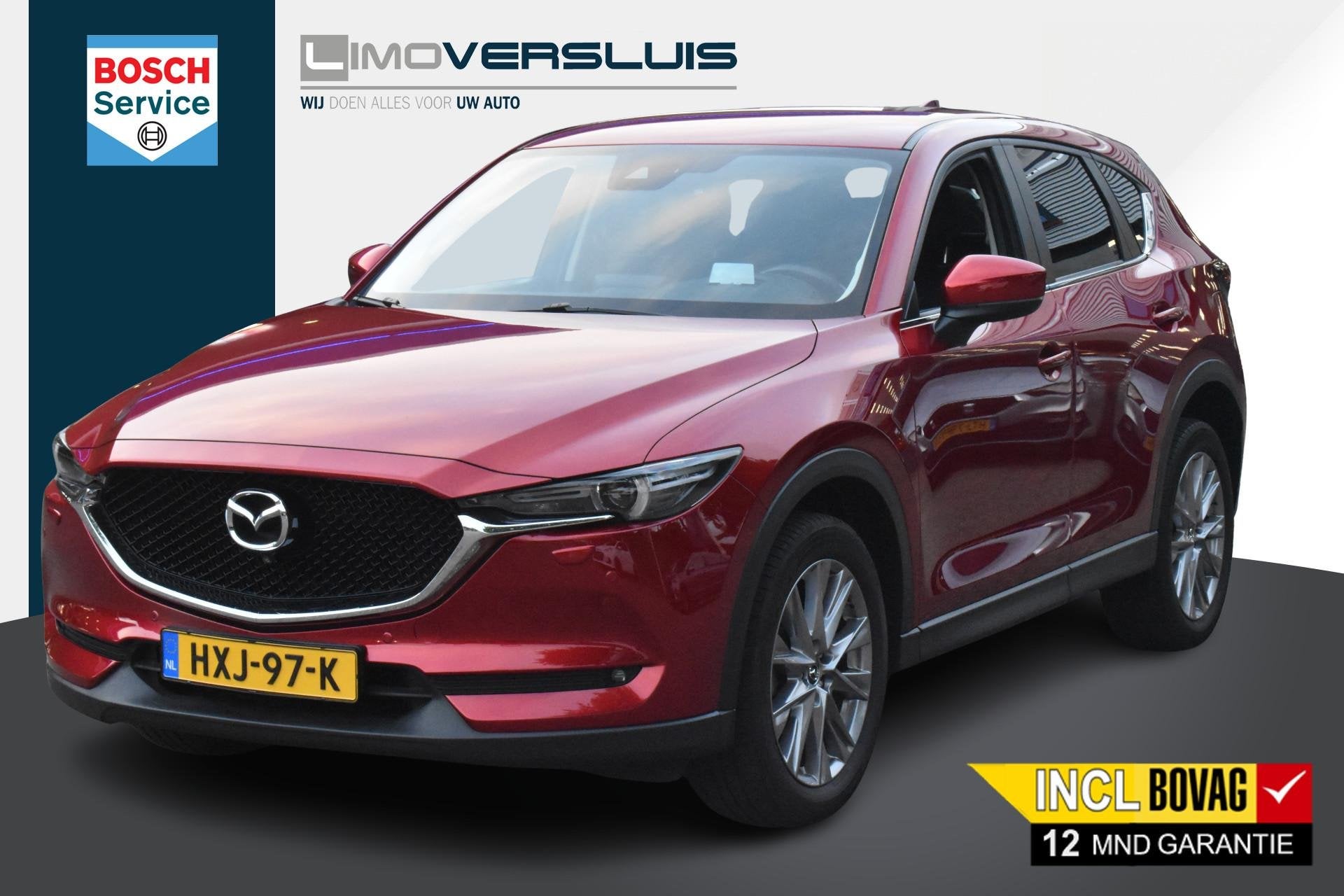 Mazda CX-5 2.5 SkyActiv-G 194 GT-M HUD | BSM | 100% Onderhou, Auto's, 4 cilinders, 2000 kg, Bedrijf, CX-5