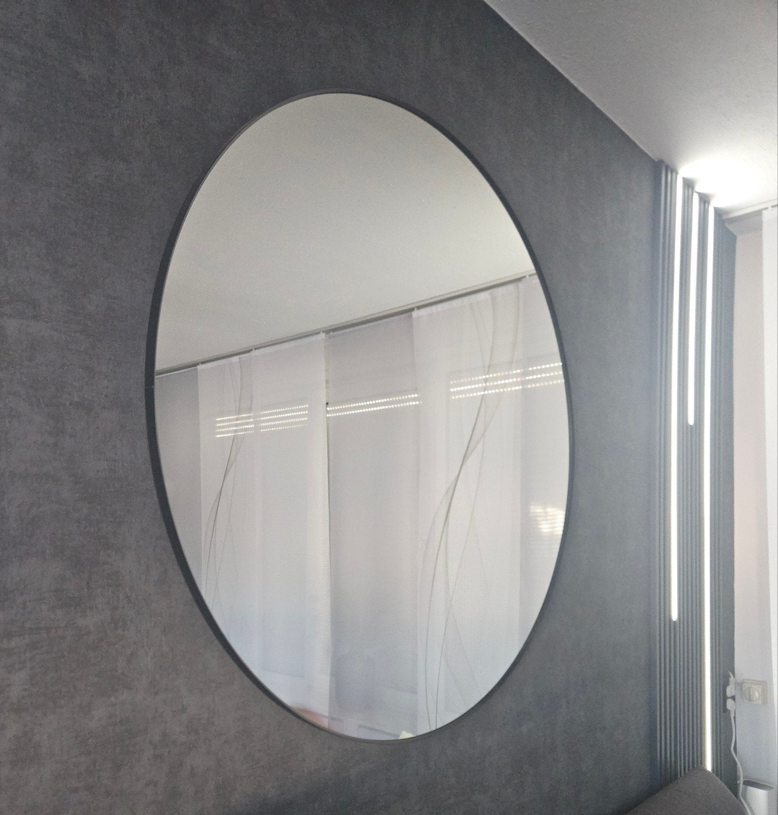 spiegel rond, Huis en Inrichting, Woonaccessoires | Spiegels, Ophalen, Rond, 100 tot 125 cm