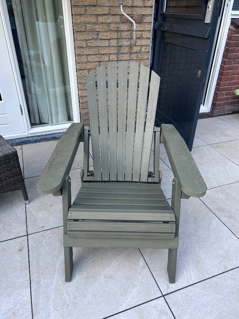 Adirondack deckchair / Loungestoel, Ophalen, Gebruikt, Overige materialen, Inklapbaar