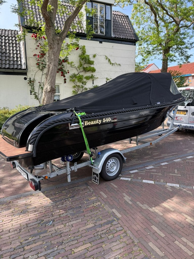 Prijs verlaagd - 20 pk sloep - 540 - sloep - met trailer, Watersport en Boten, Overige merken, Buitenboordmotor, Afdekzeil, Sloep