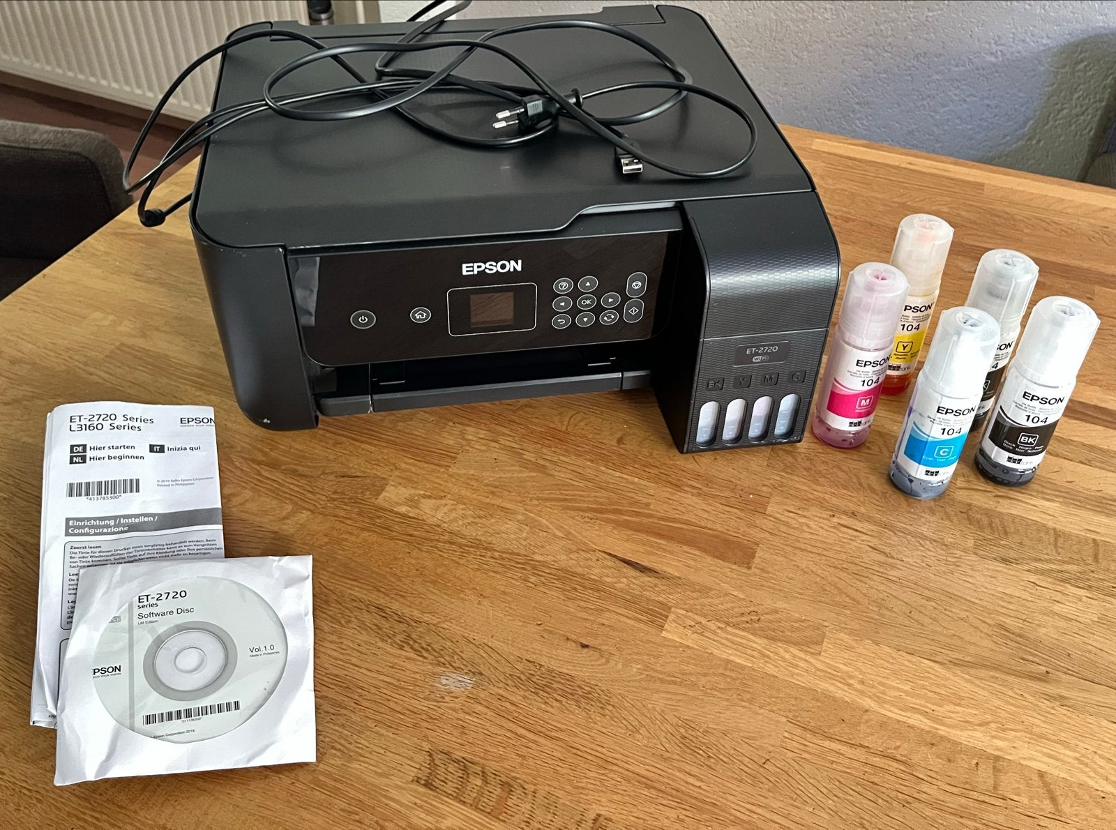 Epson EcoTank ET-2720 All-in-One Printer met Wi-Fi, Computers en Software, Printers, Ophalen, Inkjetprinter, All-in-one, Kleur printen
